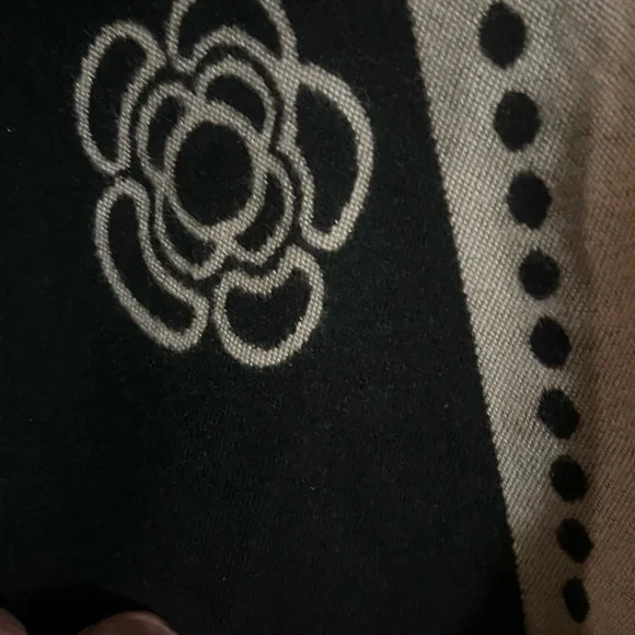 Black and Tan Camilla  Floral Fashion Scarf - Picture 3 of 3